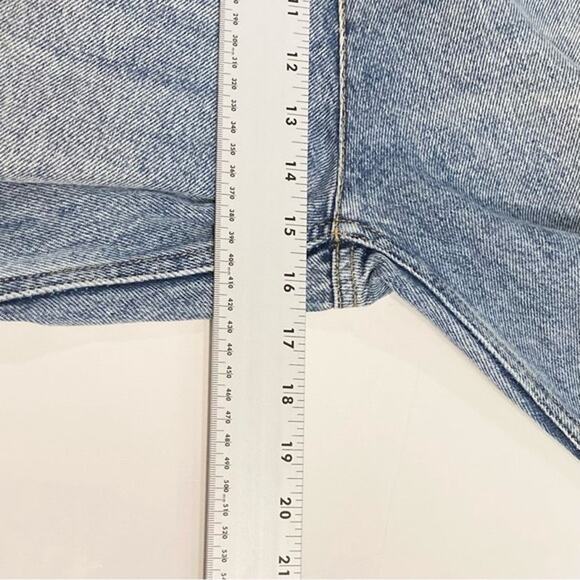 MAISON MARGIELA Jeans 28”Blue High-Waist Barrel Wide Slashed Raw-Hem Luxury Zip - Picture 10 of 15
